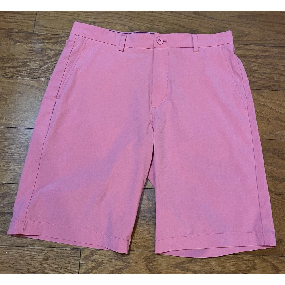 Vineyard Vines Performance Breaker Chino Shorts Men's Size 33 Red Stretch